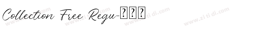 Collection Free Regu字体转换